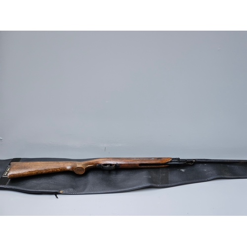 679 - Air Rifle In Leather Sleeve