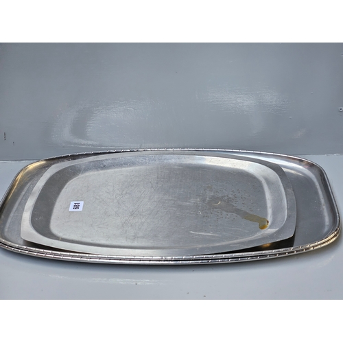 681 - 3 Plated Trays