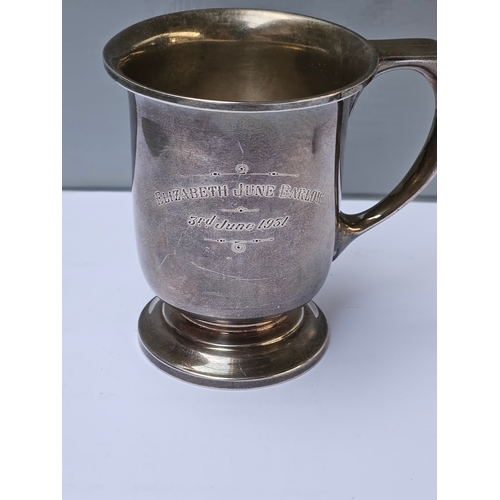 719 - Silver Tankard Birmingham 1931, Silver Jug Birmingham 1922, Silver Egg Cup Birmingham 1930, Silver M... 