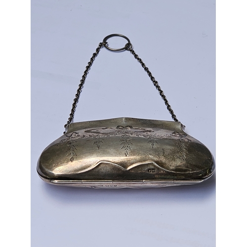 722 - Silver Purse Chester 1918, 5 Plated Teaspoons, Candle Snip Etc