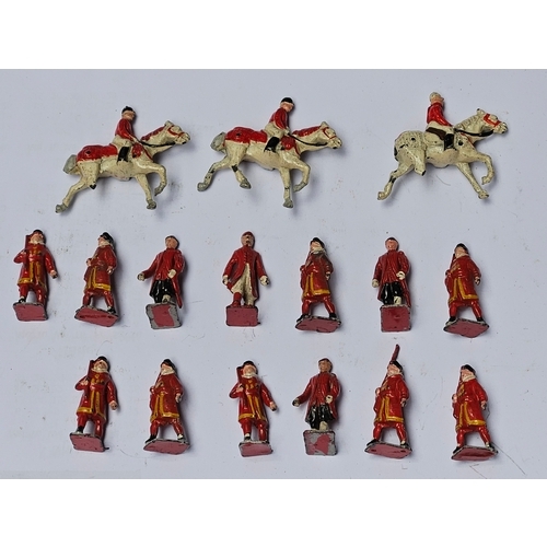 740 - 16 Miniature Toy Beefeater Soldiers Etc