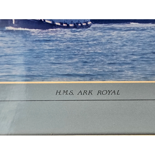 773 - 2 HMS Ark Royal & 1 HMS Illustrious Framed Photographs