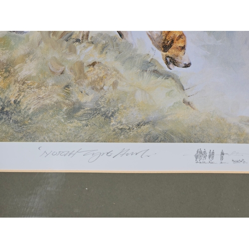 788 - Framed Signed Print - North Tyne Hunt By Keith Proctor Limited Edition 51/100 H60cm W75cm