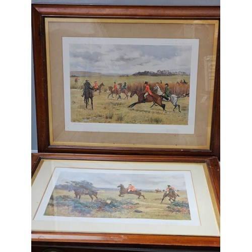 791 - Set Of 6 Framed Hunting Prints By Goodwin Kilburne H60cm W74cm