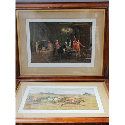 791 - Set Of 6 Framed Hunting Prints By Goodwin Kilburne H60cm W74cm