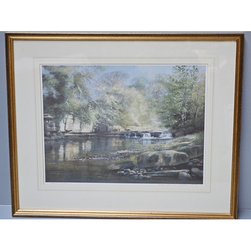 796 - 2 Framed Prints 'Jesmond Dene' A/P By Robert Turnbull & Framed Print 'Dilston Mill' Limited Edition ... 