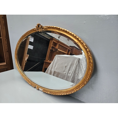 819 - Gilt Oval Wall Mirror (A/F)