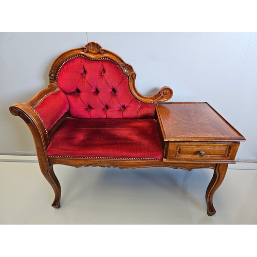 913 - Mahogany Telephone Seat