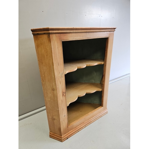 916 - Pine Corner Cabinet H104cm W87cm