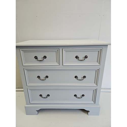 925 - Painted Pine Chest Of Drawers H93cm W96cm D48cm