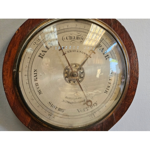 960 - Mahogany Barometer - Murray & Sons, Bellingham