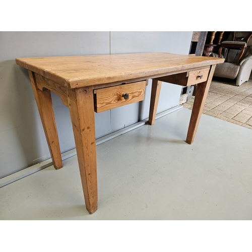 968 - Pine Desk H72cm L122cm W59cm