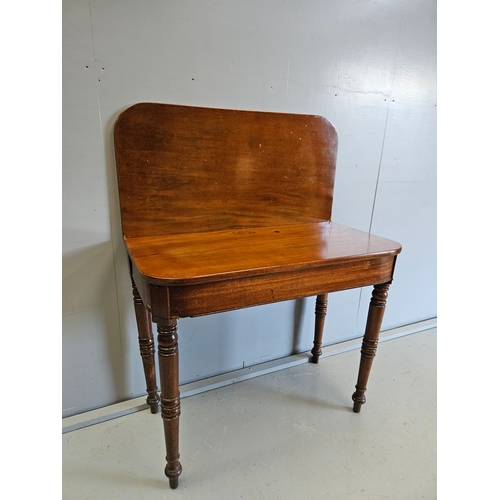 992 - Victorian Mahogany Turnover Top Table