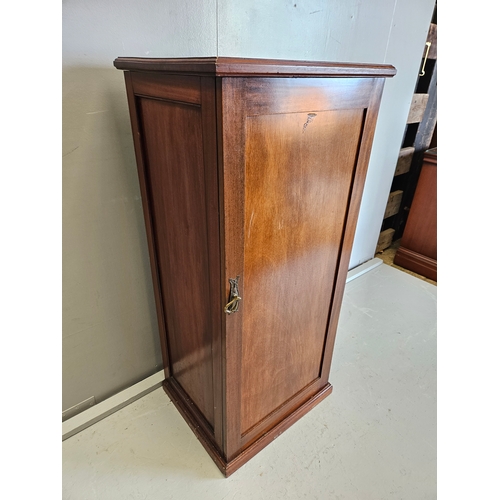 995 - Mahogany Music Cabinet H107cm W50cm D40cm