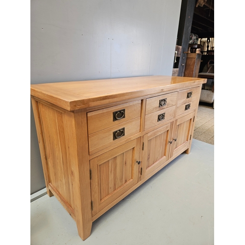 998 - Light Oak Furniture Land Style Sideboard H90cm W160cm D57cm