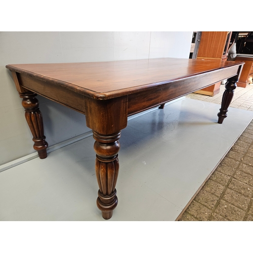 1001 - Reproduction Mahogany Dining Table H75cm L210cm W102cm