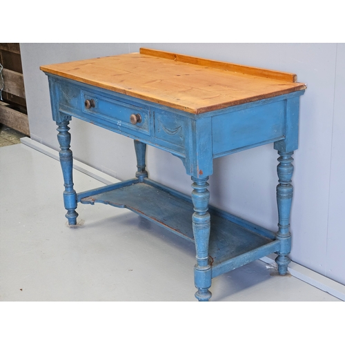 1015 - Painted Pine Console Table H72cm W102cm D48cm