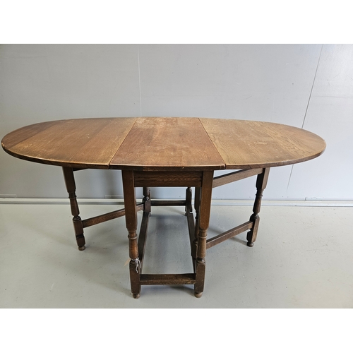 1017 - Oak Gateleg Table