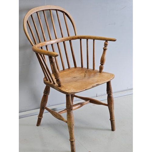 1020 - Oak Windsor Armchair