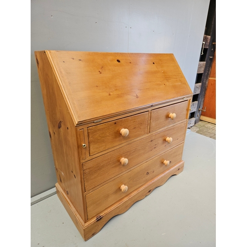 1027 - Pine Bureau H105cm W100cm D47cm