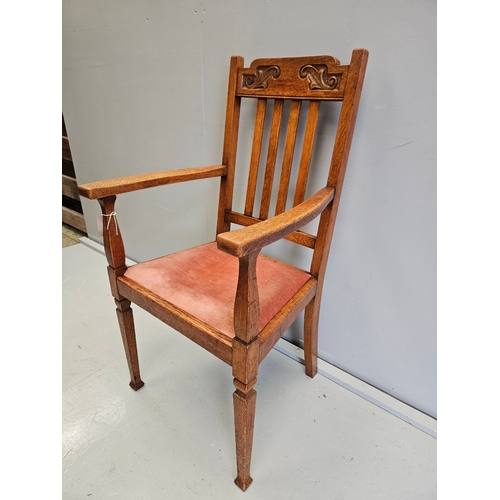 1036 - Oak Carver Chair