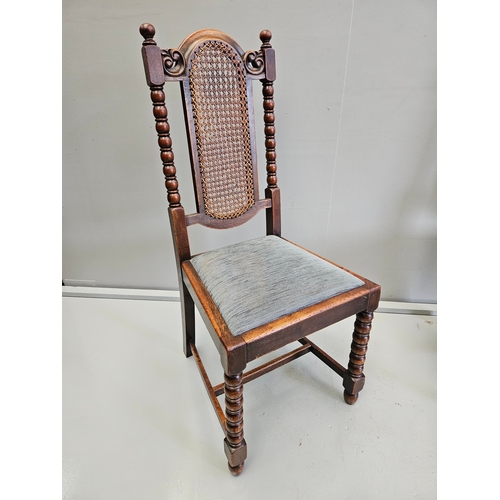 1046 - 6 Oak Dining Chairs Including 2 Carvers