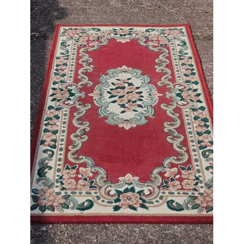 1058 - Blue Rustic Coloured Rug L200cm W114cm & 1 Other