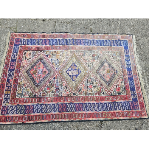 1063 - Persian Style Rug L188cm W125cm