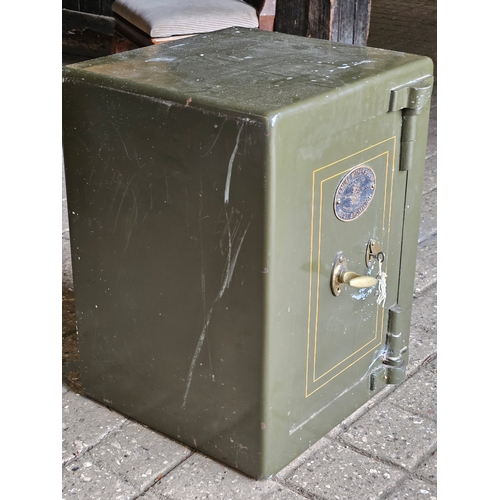 1067 - Samuel Withers & Company Limited, West Bromwich Safe With Key H62cm W46cm D46cm