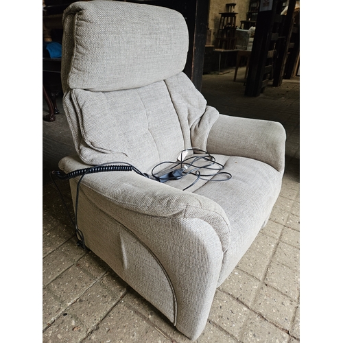 1073 - Electric Recliner Chair & Mahogany Dining Chair