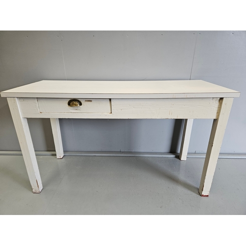 1111 - Painted Pine Formica Top Preparation Table H87cm L153cm W60cm