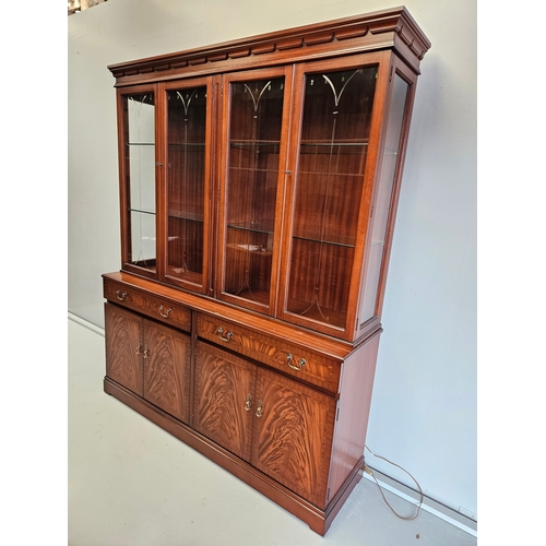 1125 - Mahogany Display Case & Sideboard