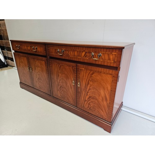 1125 - Mahogany Display Case & Sideboard