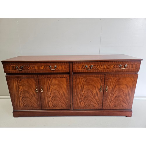 1125 - Mahogany Display Case & Sideboard