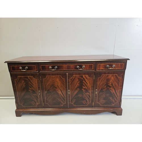 1127 - Reproduction Inlaid Mahogany Sideboard