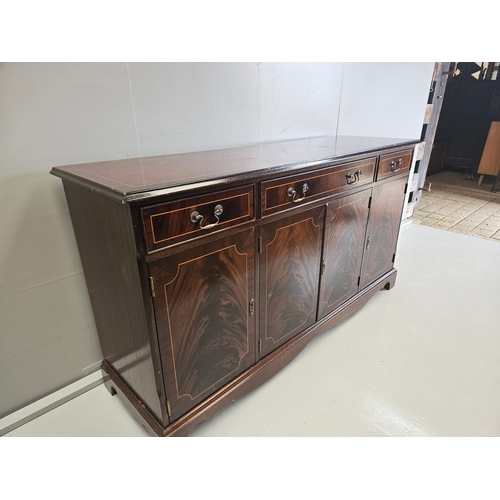 1127 - Reproduction Inlaid Mahogany Sideboard