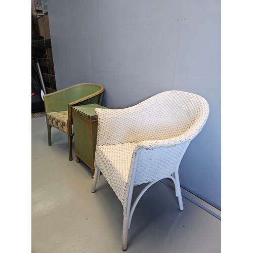 1149 - Lloyd Loom Linen Box, Lloyd Loom Chair & 1 Other