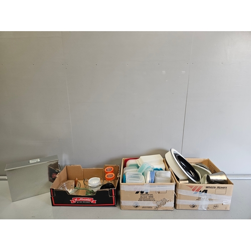 1165 - 3 Boxes Of Kitchenalia Etc