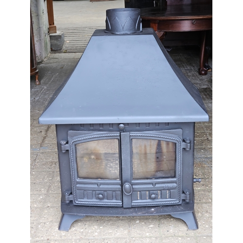 1187 - Woodburning Stove H100cm W75cm D45cm