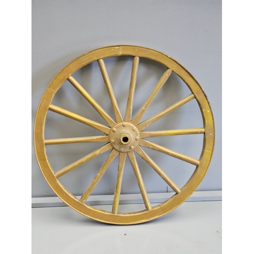 1193 - Pair Of Original Cartwheels H78cm & An Axle