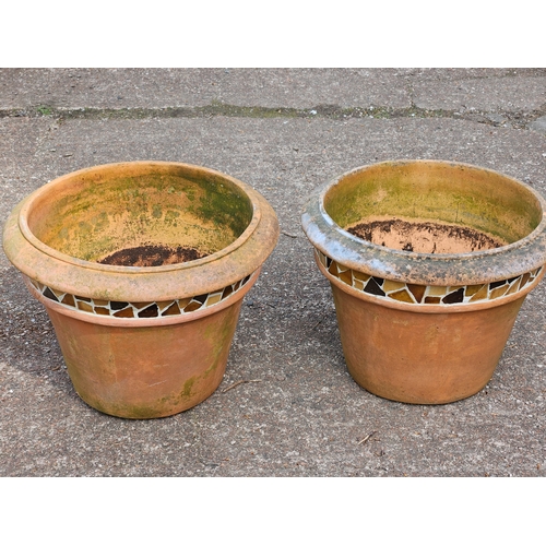 1199 - 2 Terracotta Planters H33cm