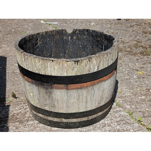 1217 - 1/2 Barrel Planter