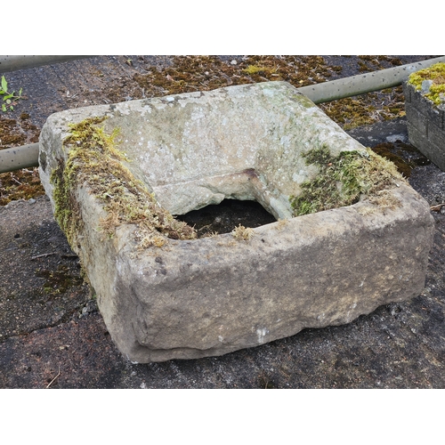 1231 - Stone Sink Top H27cm W57cm D58cm