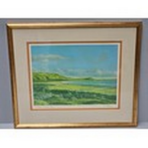 857 - Framed Print Of Bamburgh Castle Limited Edition 85/500 By J R Taylor & 2 Others