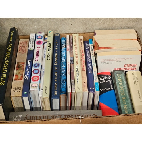 28 - Box Of Assorted Books - Greece, Rome, Crochet Etc