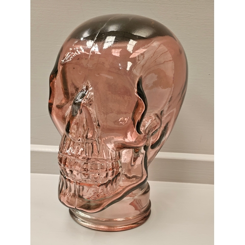 64 - Glass Skull H26cm