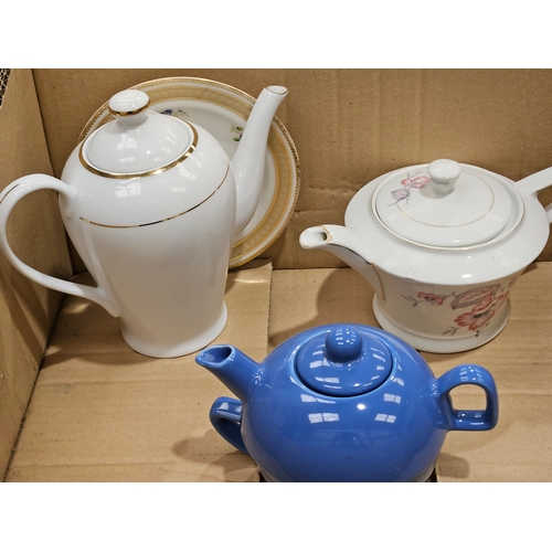 148 - 8 Assorted Teapots Etc