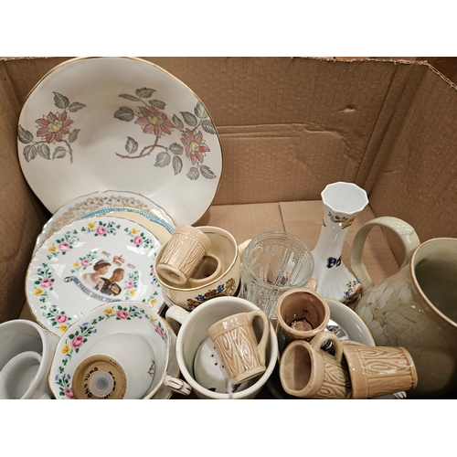 153 - Box Including Ringtons Teaware, Assorted China Etc