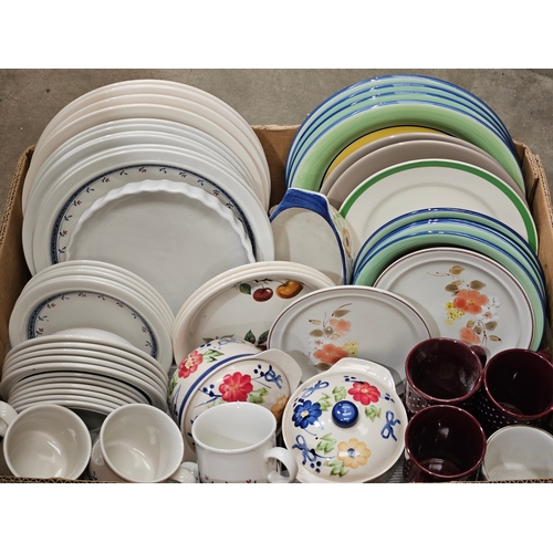 196 - Box Including Assorted Dinnerware Etc