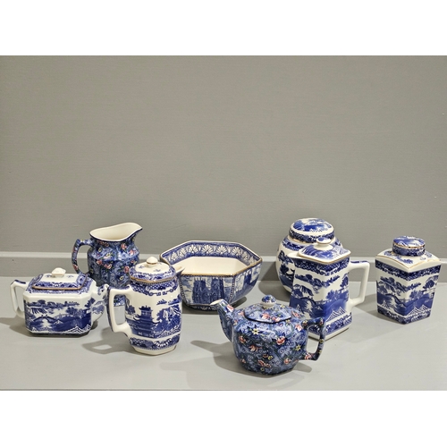 222 - Box Including Blue & White Rington's Teaware Etc